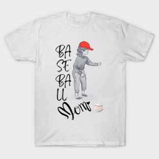 Baseball mom - sports T-Shirt